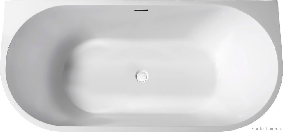 Акриловая ванна Abber AB9216-1.7R 170x80 см, пристенная, красная, овальная, с каркасом, со сливом-переливом