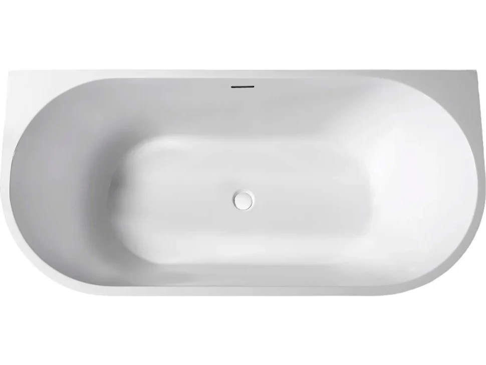 Акриловая ванна Abber AB9216-1.7R 170x80 см, пристенная, красная, овальная, с каркасом, со сливом-переливом
