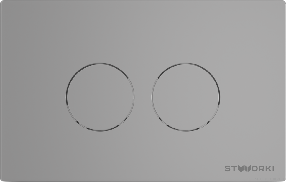 Комплект Унитаз подвесной STWORKI Олланд S01401WH безободковый, с микролифтом, глянцевый белый + Инсталляция + Кнопка Хельсинки 500473 хром матовая