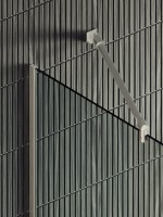 Душевая перегородка Maybahglass MGD-732-5у 89 см, профиль хром матовый, стекло прозрачное