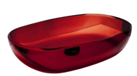 Накладная раковина Abber Kristall AT2805Rubin 60 красная, прямоугольная