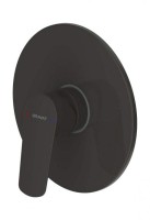 Встраиваемый смеситель для душа и ванны Bravat Rhein PB8429564BW-ENG С ВНУТРЕННЕЙ ЧАСТЬЮ, матовый черный