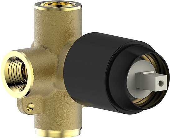 Встраиваемый смеситель для душа и ванны Bravat Rhein PB8429564BW-ENG С ВНУТРЕННЕЙ ЧАСТЬЮ, матовый черный