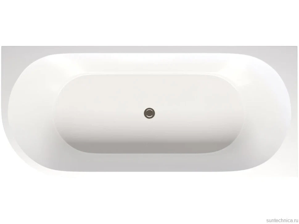Акриловая ванна Aquanet Elegant B 260049 180x80 см, угловая, правая, отдельностоящая, белая, асимметричная, на ножках, со сливом-переливом