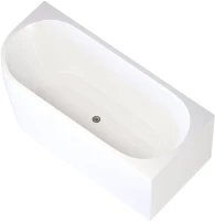 Акриловая ванна Aquanet Elegant B 260049 180x80 см, угловая, правая, отдельностоящая, белая, асимметричная, на ножках, со сливом-переливом