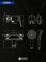 Смеситель для душа Olive'S Tarone 38200TN хром Смеситель для душа Olive'S Tarone 38200TN хром