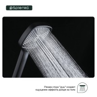 Душевая лейка Splenka S450 S450.06.06 черный Душевая лейка Splenka S450 S450.06.06 черный