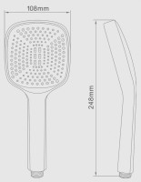 Душевая лейка Splenka S450 S450.06.06 черный Душевая лейка Splenka S450 S450.06.06 черный