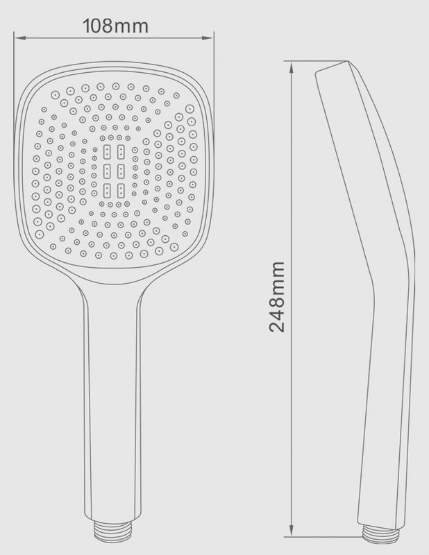 Душевая лейка Splenka S450 S450.06.06 черный
