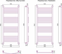 Полотенцесушитель водяной Сунержа Богема + 120x50 выгнута