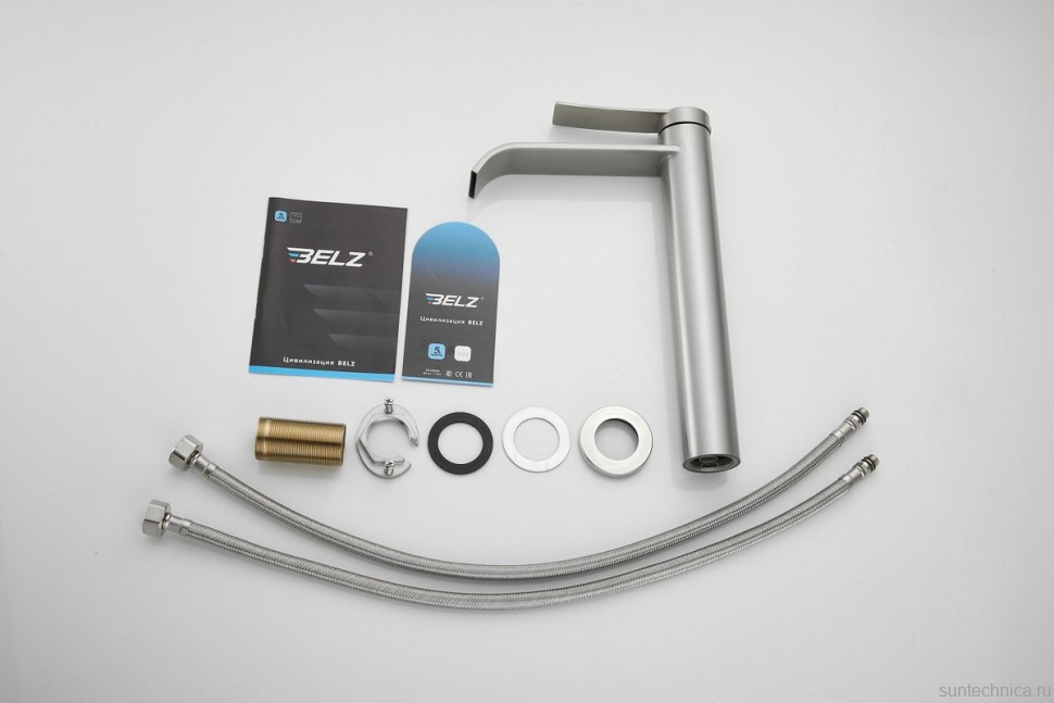 Смеситель для раковины BELZ B812 B11812-1 сатин