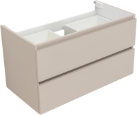 Мебель для ванной комнаты Aquanet Вега 2.0 90 подвесная, бежевая матовая