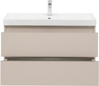 Мебель для ванной комнаты Aquanet Вега 2.0 90 подвесная, бежевая матовая