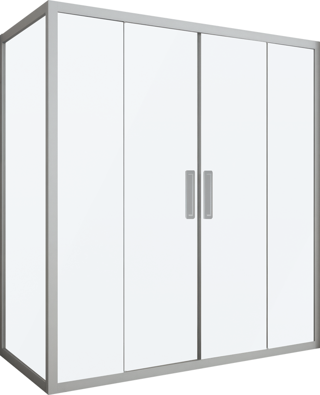 Душевой уголок Kubele DE019 R4-MAT-MT 170х90 см, профиль матовый хром