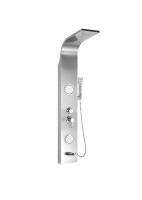 Душевая панель Ceruttispa Twin BR CT9988 матовая нержавеющая сталь