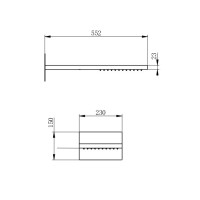 Верхний душ Wonzon & Woghand WW-HS101-MB черный матовый Верхний душ Wonzon & Woghand WW-HS101-MB черный матовый