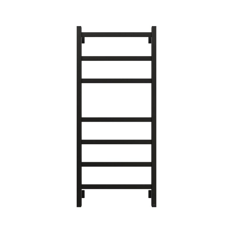 Полотенцесушитель электрический Grota Nosto 530х1200 RAL9005 EL 120x55 см, подключение справа, слева, скрытое подключение справа, матовый черный, лесенка, из стали