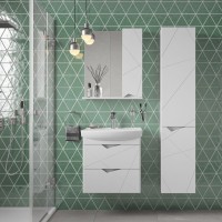 Тумба с раковиной SanStar Линни 60 подвесная, белая