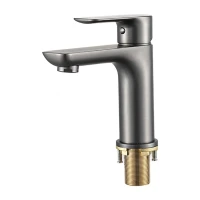 Смеситель для раковины Gappo G48-9 G1048-9 оружейная сталь Смеситель для раковины Gappo G48-9 G1048-9 оружейная сталь