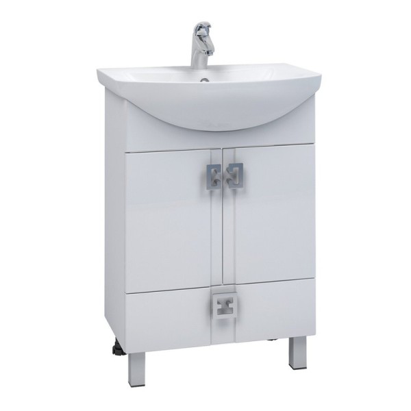 Тумба для ванной "КВАДРО 1-75" под раковину Элеганс-75 (Kirovit) (ПВХ)