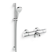 Душевой комплект Термостат Hansgrohe Ecostat Comfort 13114000 для ванны с душем, хром + Гарнитур Croma Select E Multi 26590400