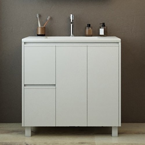 Тумба под раковину без столешницы Emmy Вега 80 белая