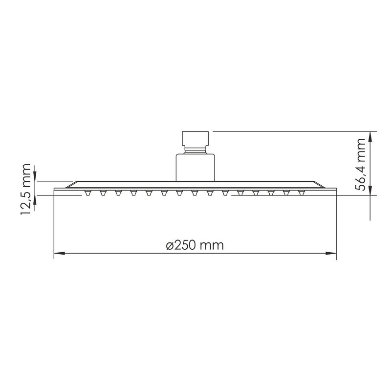 Лейка для тропического верхнего душа розовое золото A329 WasserKRAFT