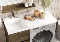 Тумба с раковиной AQUATON Лондри 40 L, дуб кантри