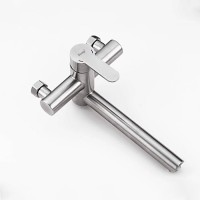 Смеситель с длинным изливом для ванны Frap H801 F32801 сатин Смеситель с длинным изливом для ванны Frap H801 F32801 сатин