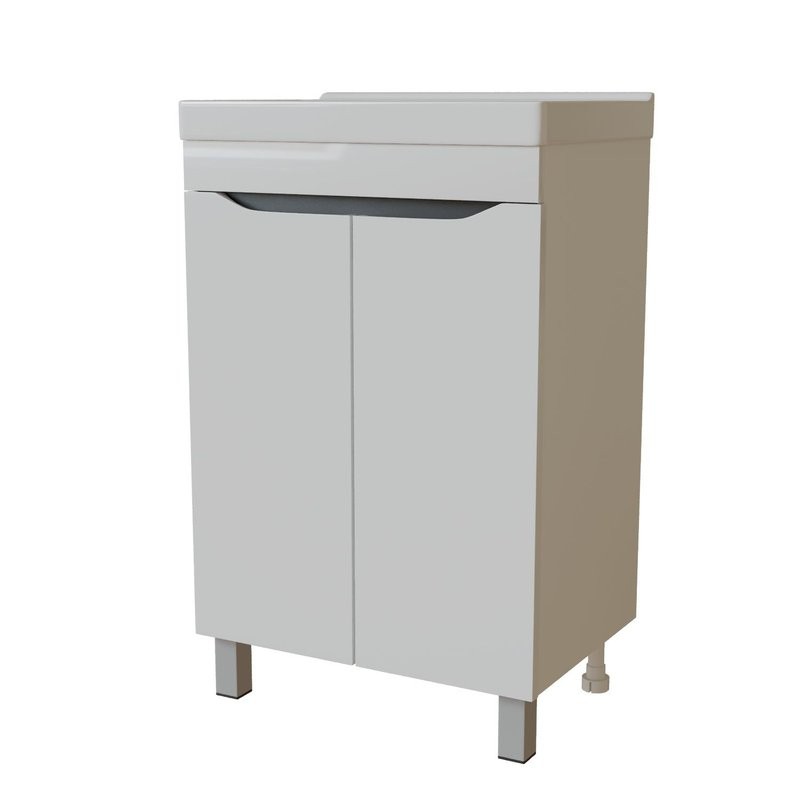 Тумба д/ванной "Лайн-60" под ум.Fest-60 (Sanita Lux) (ПВХ)