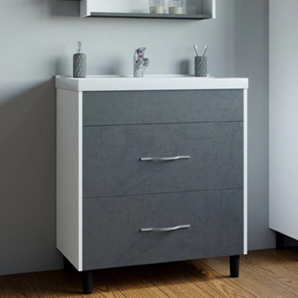 Тумба с раковиной Mixline Сура 60 графит