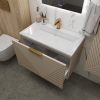 Тумба под раковину без столешницы Grossman Блисс 70 матовая бежевая