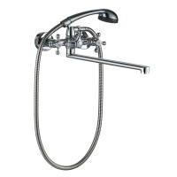 Смеситель с длинным изливом для ванны Olive'S Anari AN19221 хром