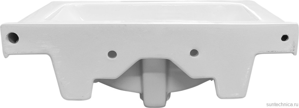 Тумба с раковиной Emmy Агата 55 глянцевая белая