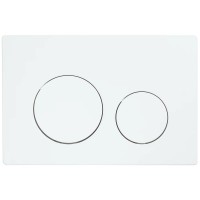 Кнопка смыва для унитаза Veconi Flush V2 пластик, цвет белый глянец