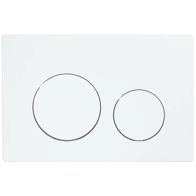 Кнопка смыва для унитаза Veconi Flush V2 пластик, цвет белый глянец