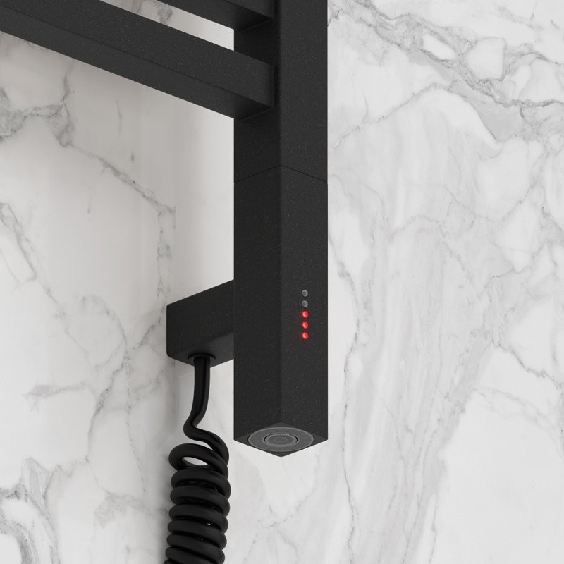 Полотенцесушитель электрический Сунержа Модус 3.1 15-5901-1050 110x55 см, подключение справа, темный титан муар, лесенка