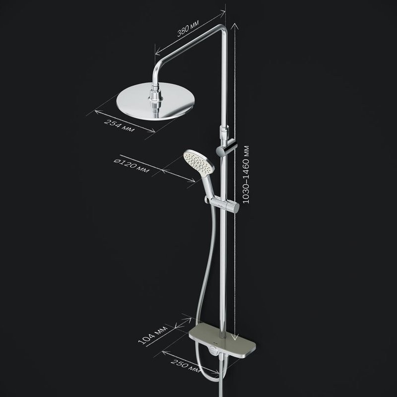 Душевая стойка AM.PM Like F0780200