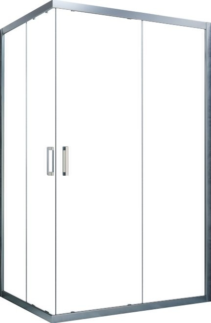Душевой уголок Vegas Glass ZA-F Novo 100*90 07 10 профиль матовый хром, стекло сатин