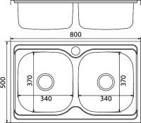 Мойка кухонная Mixline 530528