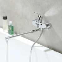 Смеситель с длинным изливом для ванны AQUATEK Ника AQ1842CR хром Смеситель с длинным изливом для ванны AQUATEK Ника AQ1842CR хром