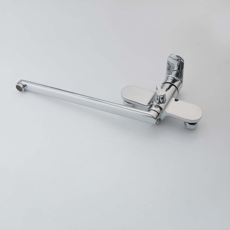 Смеситель с длинным изливом для ванны AQUATEK Ника AQ1842CR хром