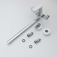 Смеситель с длинным изливом для ванны AQUATEK Ника AQ1842CR хром