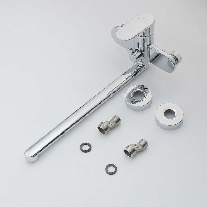 Смеситель с длинным изливом для ванны AQUATEK Ника AQ1842CR хром