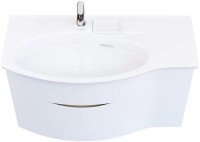 Тумба с раковиной KERAMA MARAZZI Riva 100, левая подвесная, белая матовая