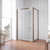 Душевой уголок Vegas Glass ZP+ZPV Tur Novo 120*100 05 10 профиль бронза, стекло сатин