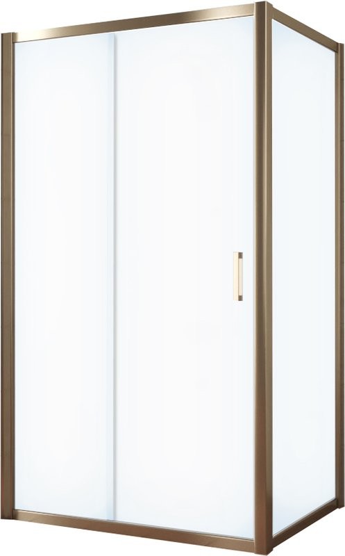 Душевой уголок Vegas Glass ZP+ZPV Tur Novo 120*100 05 10 профиль бронза, стекло сатин