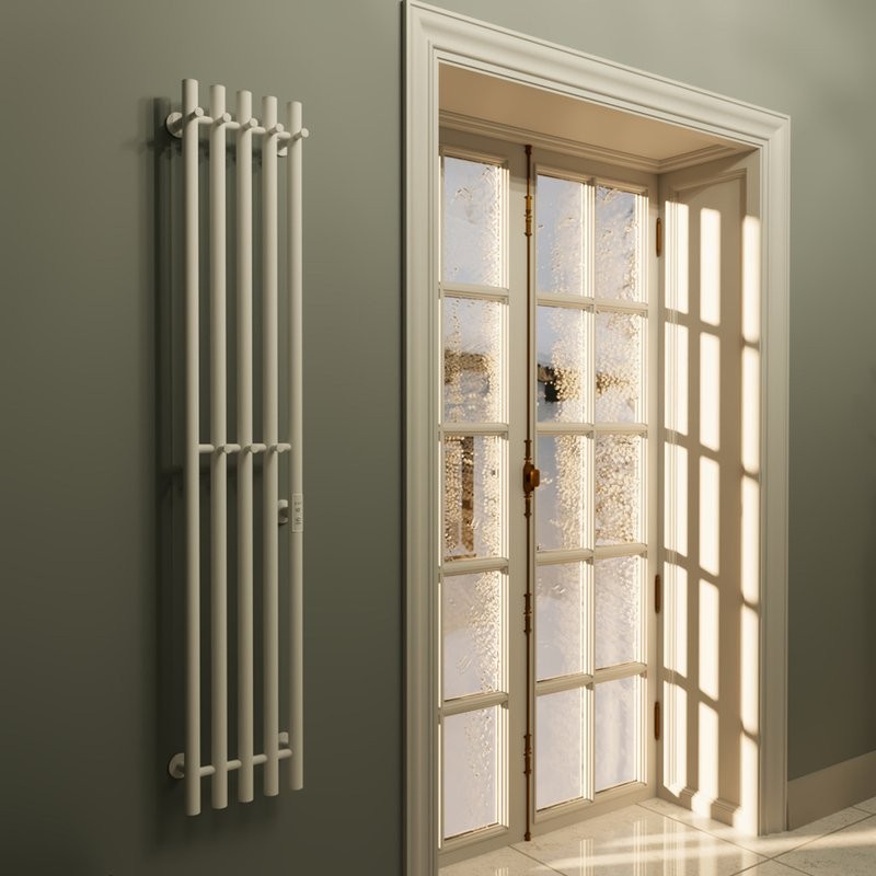 Полотенцесушитель электрический Маргроид Inaro R 150х24, с крючками, белый матовый