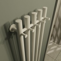 Полотенцесушитель электрический Маргроид Inaro R 150х24, с крючками, белый матовый