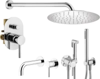Комплект для ванной Plumberia Selection Ixo KITZXO15CR210 С ВНУТРЕННЕЙ ЧАСТЬЮ, хром